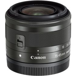 Canon EF-M 15-45mm f/3.5-6.3 IS STM Lens (Graphite)