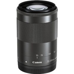 Canon EF-M 55-200mm f/4.5-6.3 IS STM Lens (Black)