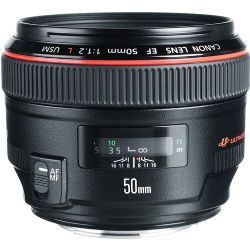 Canon EF 50mm f/1.2L USM Lens Retail Kit
