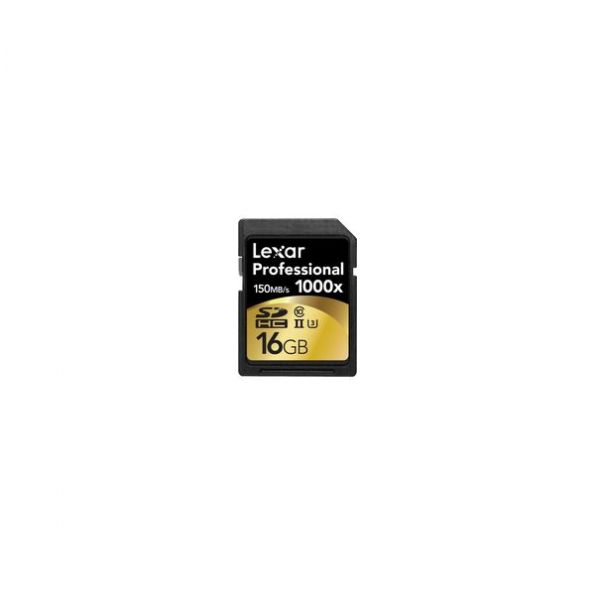 Lexar 16GB Professional 1000x UHS-II SDHC Memory Card (Class 10)