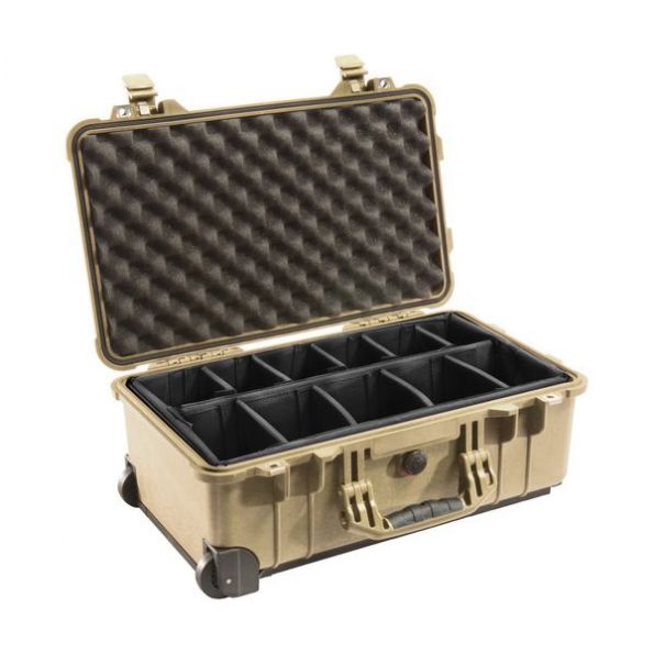 Pelican 1514 Carry On 1510 Case with Dividers (Desert Tan)