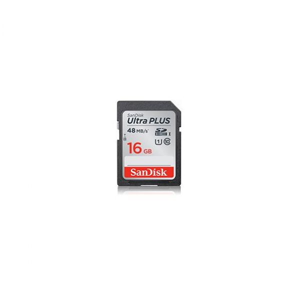 SanDisk 16 GB Ultra PLUS SDHC/SDXC Memory Card