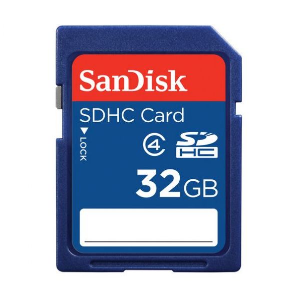 SanDisk 32GB SDHC Memory Card Class 4