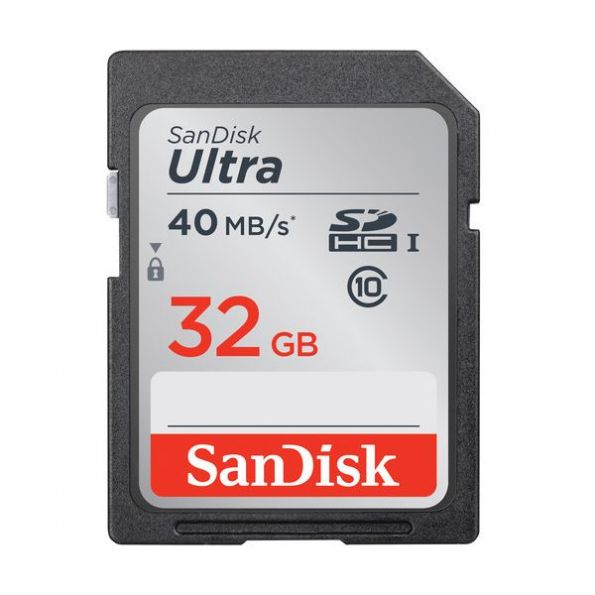 SanDisk 32GB Ultra UHS-I SDHC Memory Card (Class 10)