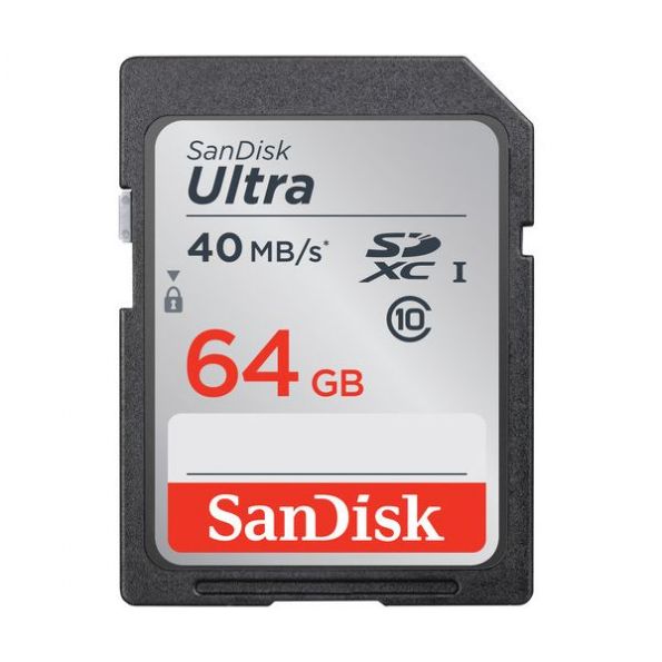 SanDisk 64GB Ultra UHS-I SDXC Memory Card (Class 10)