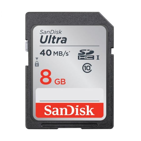SanDisk 8GB Ultra UHS-I SDHC Memory Card (Class 10)