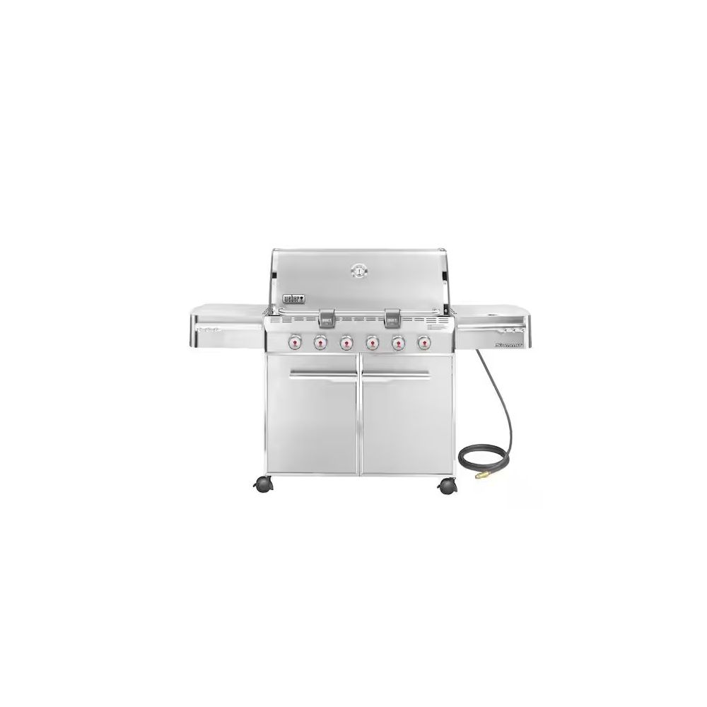 Summit S-620 6-Burner Natural Gas Grill in Stainless Steel